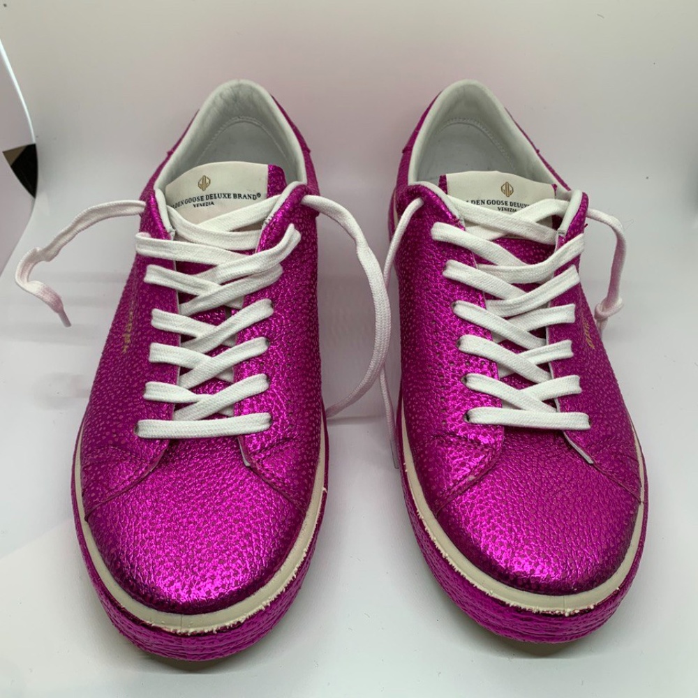 Golden Goose Pink Metallic Sneakers Size 37